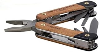 Gentlemen's Hardware Multitools No. 627 Wood Handled Plier Multi-Tool, 12-in-1, Titan