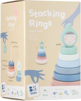 BS Toys Stapelringen (houten stapelspel) voor €6,49 bij Bol