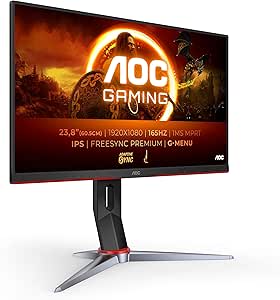 AOC Gaming 24G2SP Monitor FHD de 24 Pulgadas, 165 Hz, 1 ms por 79€