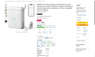 NIIMBOT D110 Impresora Etiquetas por $401 | Oferta Amazon