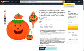 Disfraz de calabaza para niños por $89 | Oferta Amazon