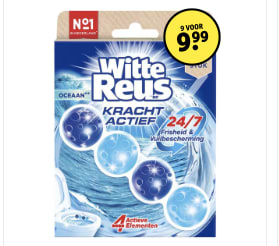 Witte Reus toiletblok 9 voor €9,99 bij Kruidvat
