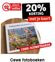 20% korting op CEWE fotoboeken bij Kruidvat