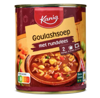 Blik Goulashsoep voor €1,29 bij de Lidl