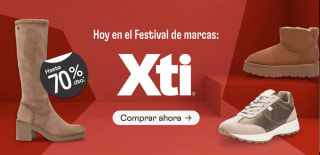Festival Marcas calzado Xti con 70% descuento + 24€ en cupones precios muy bajos