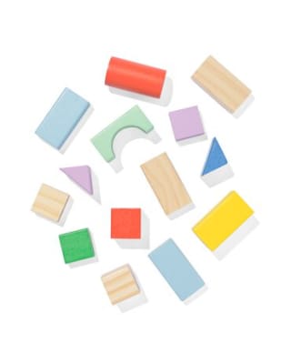 Blokkenset hout 80-delig voor €9 bij HEMA
