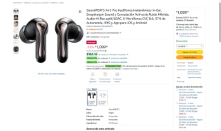 Audífonos SoundPEATS Air5 Pro por $989 | Amazon