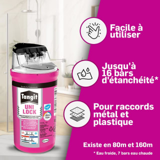 Tangit Uni-Lock Fil de nylon (80 m) pour étanchéité à 12,99€ chez Amazon