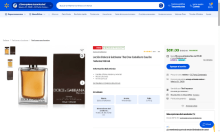 Perfume D&G The One 100ml por $811 | Oferta Walmart