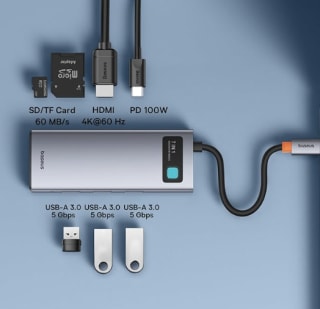 Baseus Hub USB C 7 en 1 por solo 11,15€