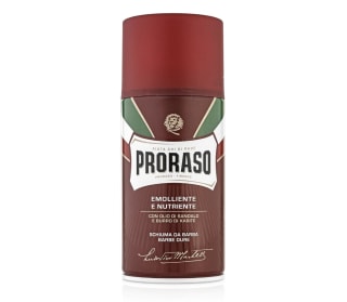 PRORASO espuma de afeitar de sándalo y manteca de karité para barbas duras 300 ml