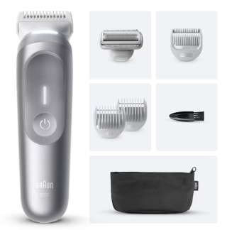 Recortadora corporal Braun Series 7 BG7550 + 6 accesorios Gris por 49€