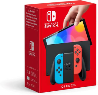 Console Nintendo Switch avec Manettes Joy-Con Bleu Néon/Rouge à 310,41€