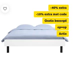 Tot 70% korting op bed Nova 160x200 of 180x200 + gratis bezorging bij Leen Bakker
