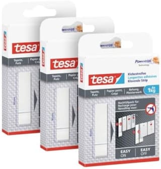 tesa Powerstrips Behang en Pleisterwerk (3 x 6) voor €4,99 bij Amazon