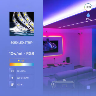 Braytron LED lichtslang (100 m, RGB, 10W/m) voor €5,91 bij Bol