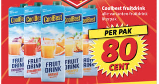 CoolBest fruitdrank voor €0,80 bij de nettorama