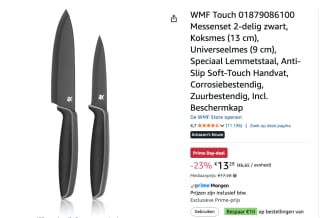 WMF Touch - Messenset 2-Delig voor €13,29 met Amazon prime