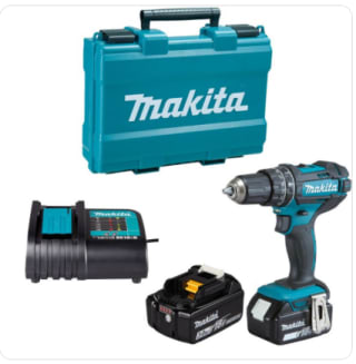 Perceuse visseuse à percussion 18V LXT 13 mm (2x3.0Ah) - MAKITA DHP482SFE à 151,36€
