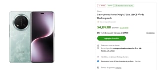 Honor Magic 7 Lite 256GB por $3,899 | Oferta Walmart