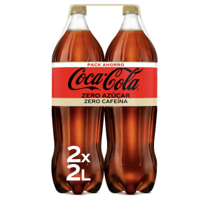 Coca-Cola Zero Azúcar Zero Cafeína Pack de 2 botellas de 2L por 2,86€