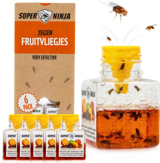 Super Ninja Fruitvliegjes Vanger (6 pack) voor €19,54 bij Amazon