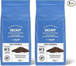 2 Kg by Amazon 100% arábica Café En Grano Natural o Descafeinado por 18.49€