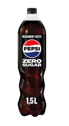 Pepsi Zero Sugar 1,5 liter voor €1 dmv cashback
