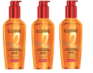 3 x L'Oreal Paris Elvive Aceite Extraordinario para Cabellos Teñidos - 100 ml a 14.7€