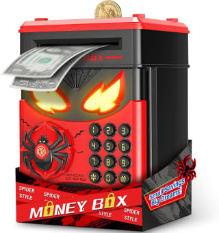 Hucha Infantil Caja Fuerte Niños, Spiderman Hucha ATM Electrónica por 19.71€