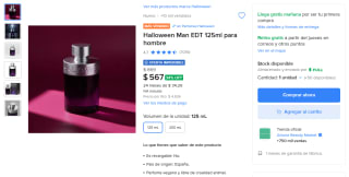 Halloween Man EDT 125 ml por $567 en Mercado Libre