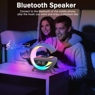 G-Shape Lamp with Wireless Charging & Bluetooth Speaker for £5.99 at TJC
