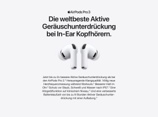 Apple AirPods Pro 3 voor €199 bij Amazon