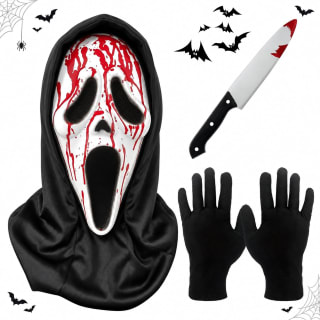 Mascara Ghostface (set 3 piezas) por $49 en Amazon