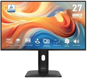 Monitor MSI PRO MP275PG E14 27" FullHD 144Hz IPS HDR Altura Ajustable por 128.95€