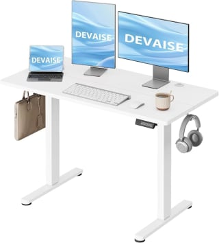 DEVAISE Bureau Assis-Debout Électrique 120 x 60 cm pour 59,99€ chez Amazon