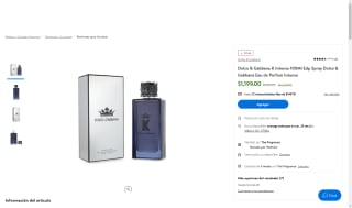 Perfume Dolce & Gabbana K Intense por $1,199 | Oferta Walmart