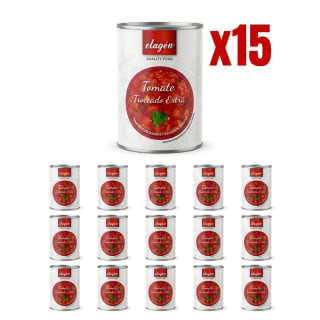 Pack 15x400g Elagon Tomate Troceado Extra en Conserva por 7.99€