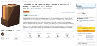 The Hobbit and the Lord of the Rings 4-Book Boxed Set por $541 en Amazon