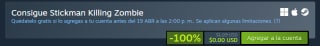 Stickman Killing Zombie Gratis | Oferta Steam