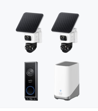 eufyCam S4 2-Cam Kit + HomeBase 3 + Video Doorbell E340 voor € 763,99 bij Eufy