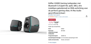 Edifier G5000 - 2.0 speakerset voor €169 bij Amazon