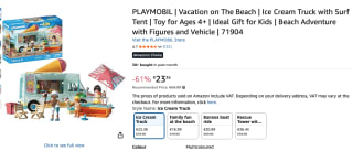 PLAYMOBIL My Life: IJscowagen met surfshop voor €23,36 bij Amazon