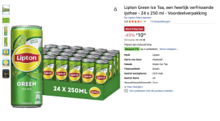 Lipton Green Ice Tea 24 x 250 ml voor 10,99 euro