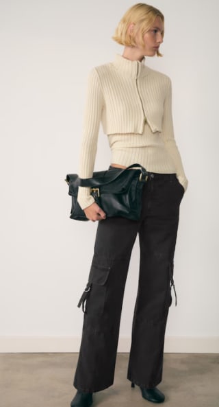 Jeans cargo con cremalleras para Mujer por 12.99€