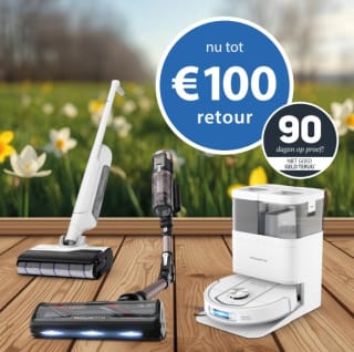 Tot €100 retour op geselecteerde Rowenta reinigers