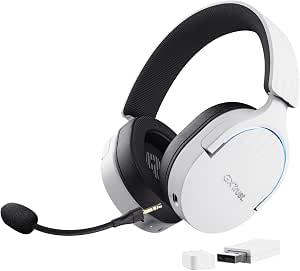 GXTrust Fayzo Cascos Gaming Inalámbricos Bluetooth + 2.4 GHz, Blanco por 43.95€