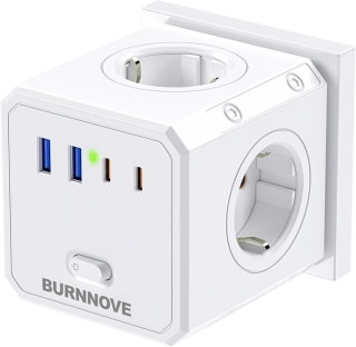 Cubo Enchufe 8 en 1 con 4 Tomas y 4 USB por 13,52€