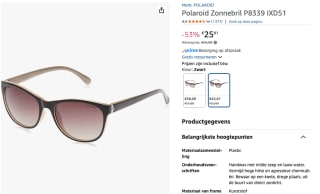 POLAROID Zonnebril (P8339) voor €25,81 bij Amazon