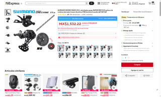 Shimano DEORE M5100 por $1,818 | AliExpress